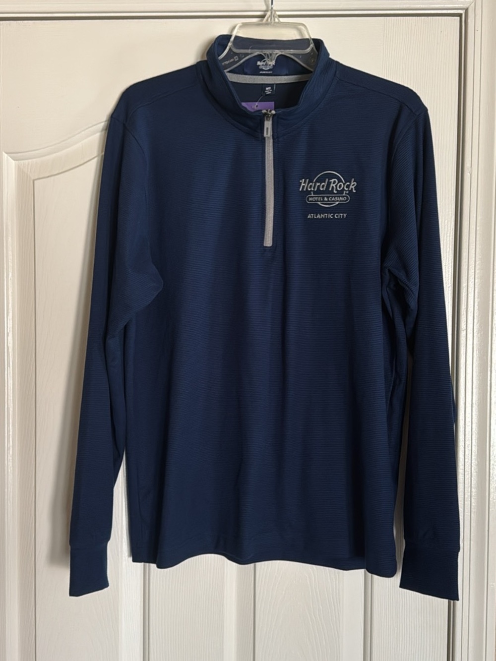 Hard Rock Cafe Navy Half-Zip Jacket